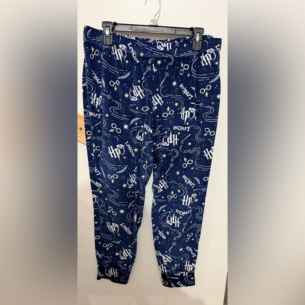 Warner Bros. Harry Potter Kids Pajama Bottoms - Navy Blue with White Accents